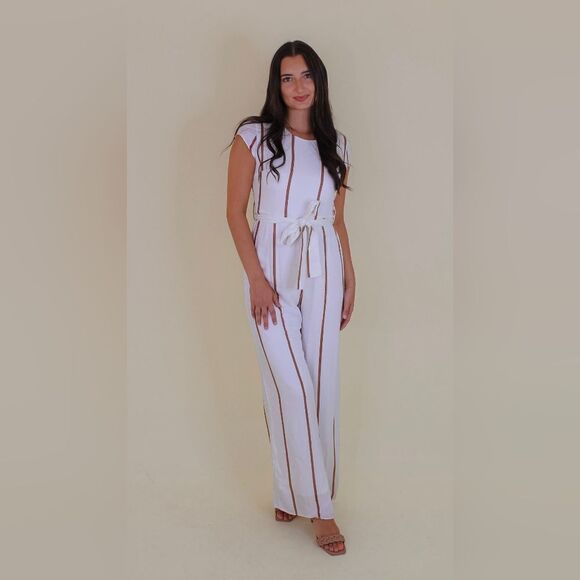 4S13NNA Striped Jumpsuit - Picture 5 of 6